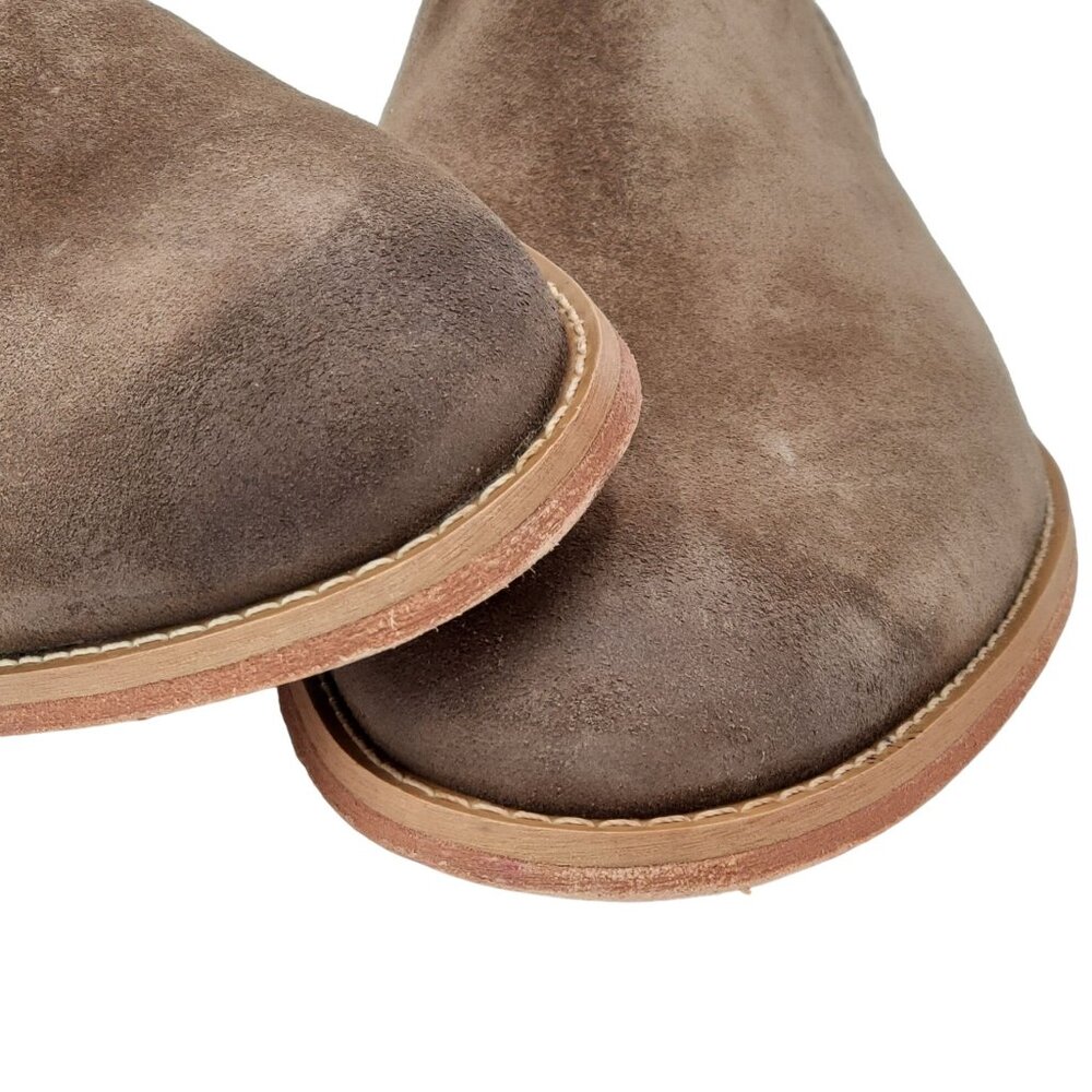 NEW Fabio De Luca Men 9 Tan Brown All Leather Suede Chukka Dress Boots Old Stock - Picture 5 of 14